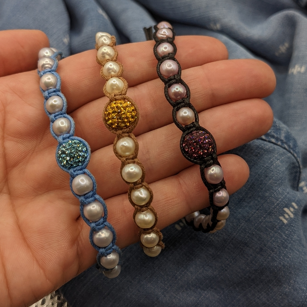 Set of 3 bead bracelets